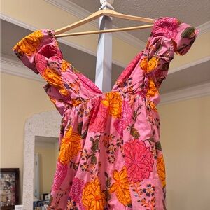 New Pink floral dress.